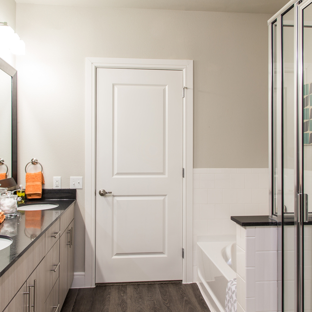 The Arnold - Dual Sink with Large Mirror and Good Lighting